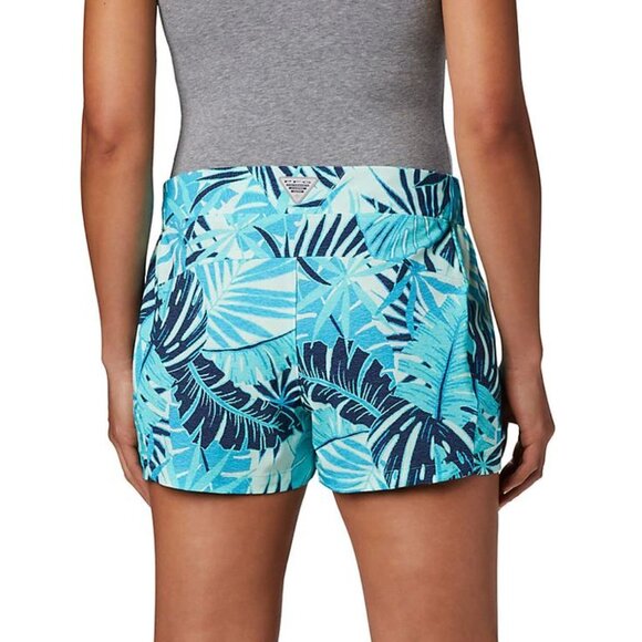 Columbia  PFG Tidal II Shorts in a blue tropical print. - Picture 2 of 10